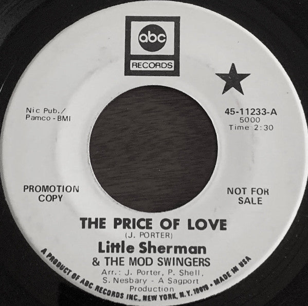 Little Sherman & The Mod Swingers / The Soul Invaders : The Price Of Love (7", Promo)