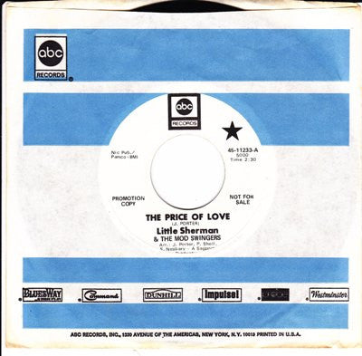 Little Sherman & The Mod Swingers / The Soul Invaders : The Price Of Love (7", Promo)