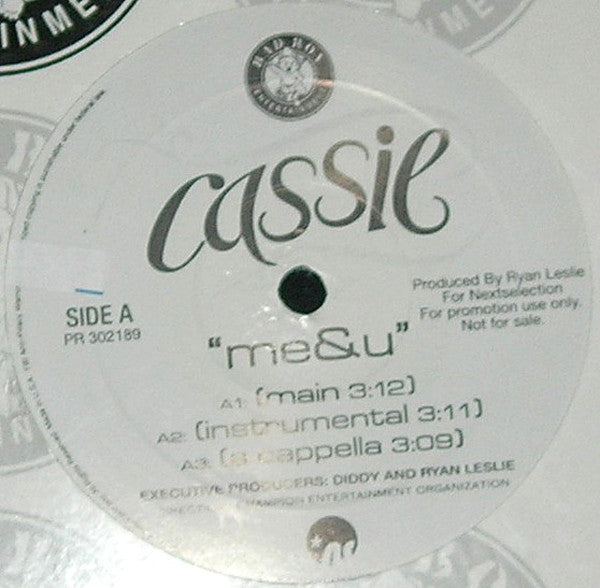 Cassie (2) : Me&U (12", Promo)