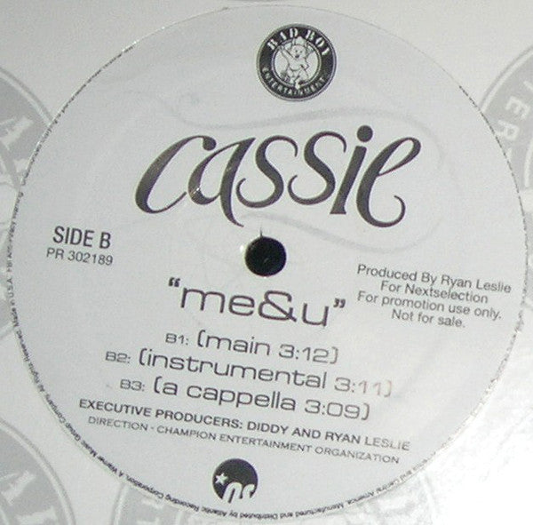 Cassie (2) : Me&U (12", Promo)