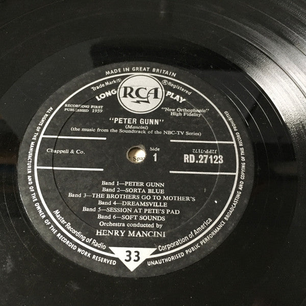 Henry Mancini : The Music From "Peter Gunn" (LP, Album, Mono)