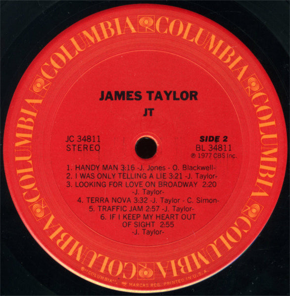 James Taylor (2) : JT (LP, Album, Gat)