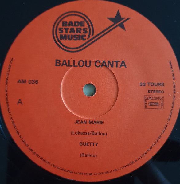 Ballou Canta : Jean-Marie (LP, Album)