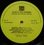 Joop Hendriks Quartet : Featuring: Peter Grimston  (LP, Album, Mono)