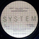 Maxine Singleton : Don't You Love It (12")