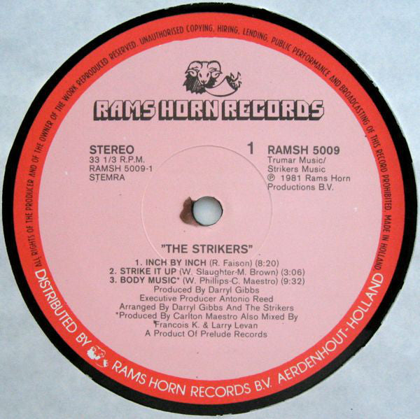 The Strikers : The Strikers (LP, Album)