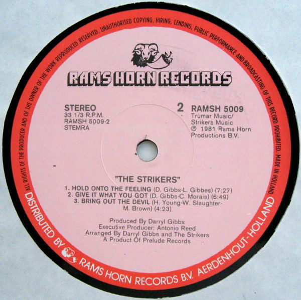 The Strikers : The Strikers (LP, Album)