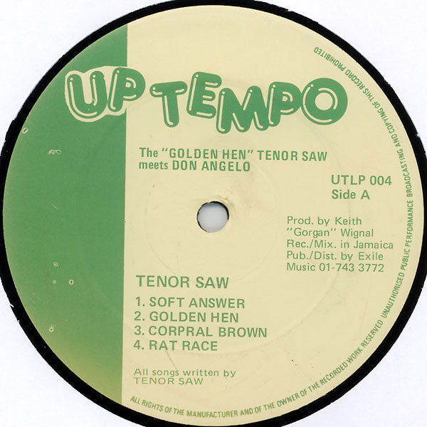 Tenor Saw Meets Don Angelo : The Golden Hen (LP, Album)