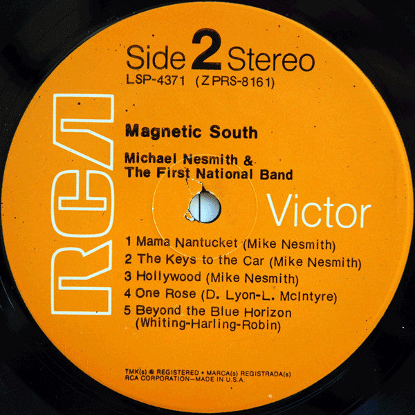 Michael Nesmith & The First National Band : Magnetic South (LP, Album, Ind)