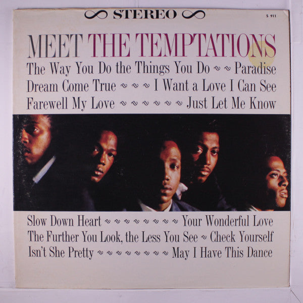The Temptations : Meet The Temptations (LP, Album, RP)