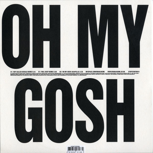 Man Like Me : Oh My Gosh (Remixes) (12")