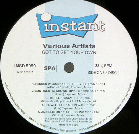Various : Got To Get Your Own (Some Rare Grooves) (2xLP, Comp)