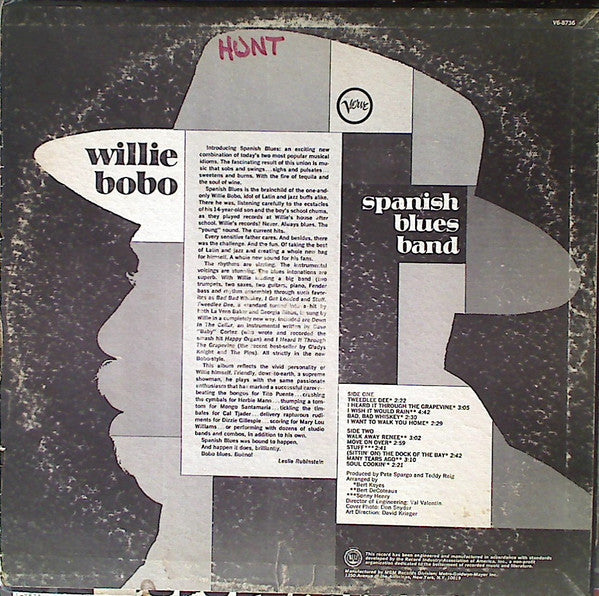 Willie Bobo : Spanish Blues Band (LP, Album)