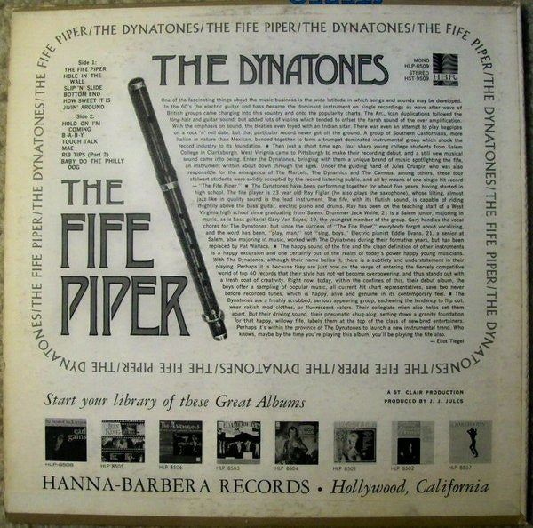 The Dynatones : The Fife Piper (LP, Album)