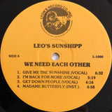 Leo's Sunshipp : We Need Each Other (LP, Album)