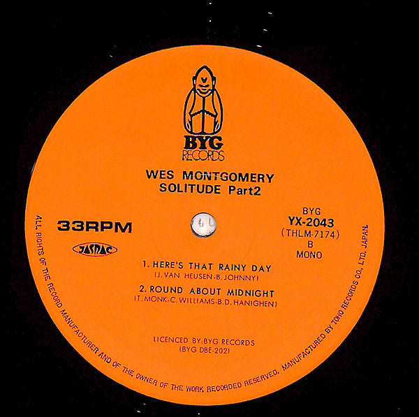 Wes Montgomery : Solitude Part 2 (LP, Album, Mono)