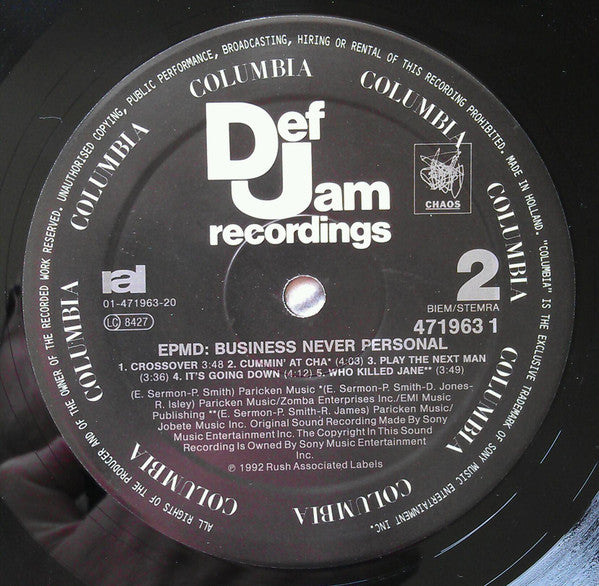 EPMD : Business Never Personal (LP, Album)