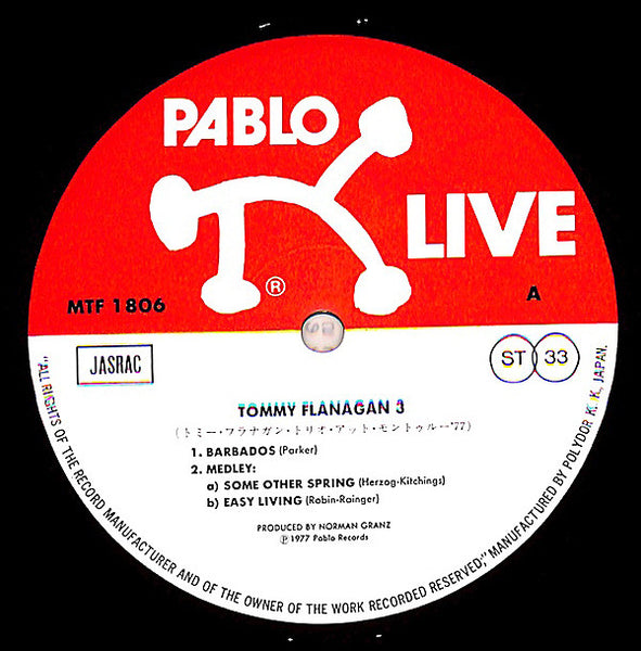 Tommy Flanagan Trio : Montreux '77 (LP, Album)