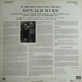 Donald Byrd : At The Half Note Cafe, Volume 1 (LP, Album, RE, DMM)