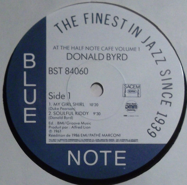 Donald Byrd : At The Half Note Cafe, Volume 1 (LP, Album, RE, DMM)