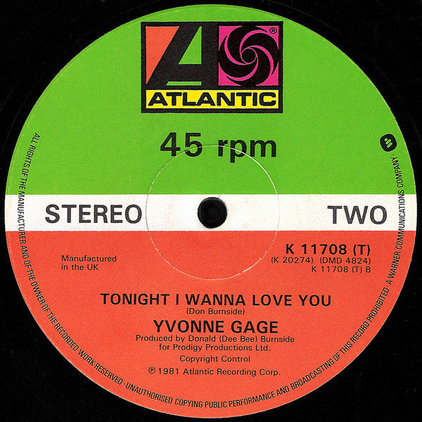 Yvonne Gage : Garden Of Eve (12")