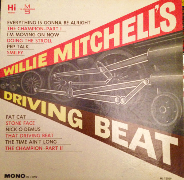 Willie Mitchell : Willie Mitchell's Driving Beat (LP, Album, Mono)