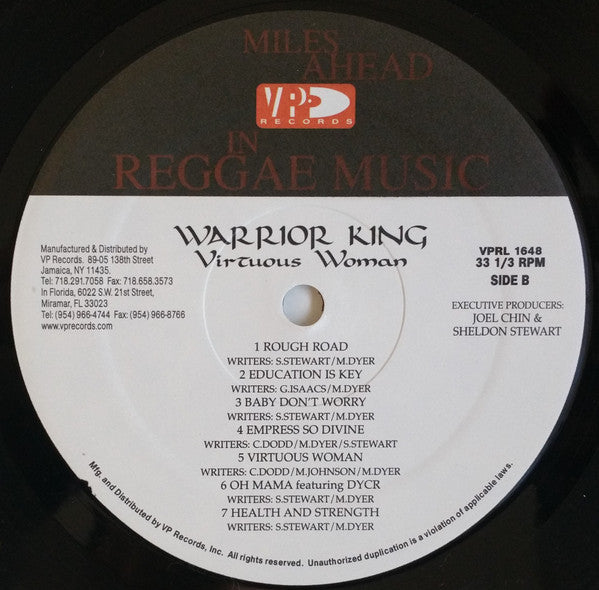 Warrior King : Virtuous Woman (LP, Album)