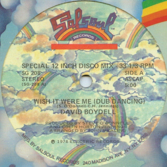 David Boydell : Wish It Were Me (Dub Dancing) (12", Single)