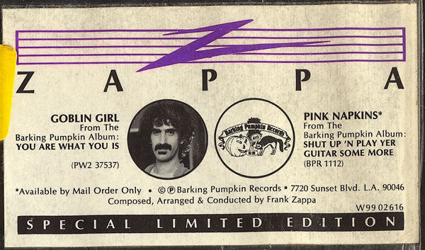 Frank Zappa : Goblin Girl / Pink Napkins (12", Ltd, Pic)