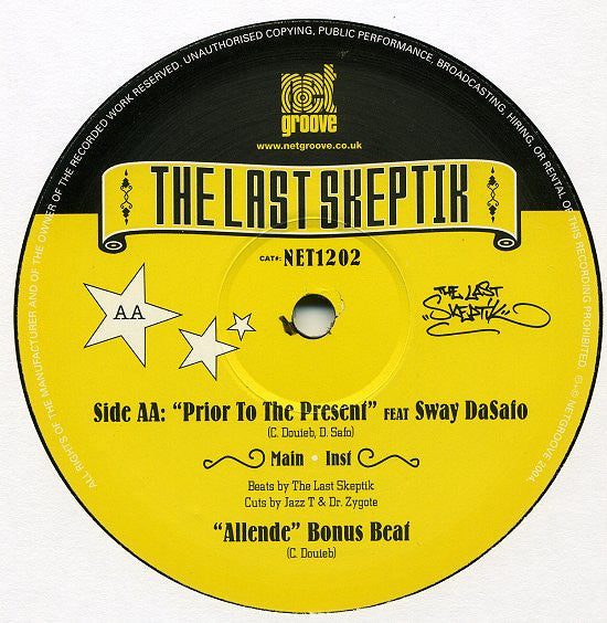 The Last Skeptik : Wordsearch / Prior To The Present (12")