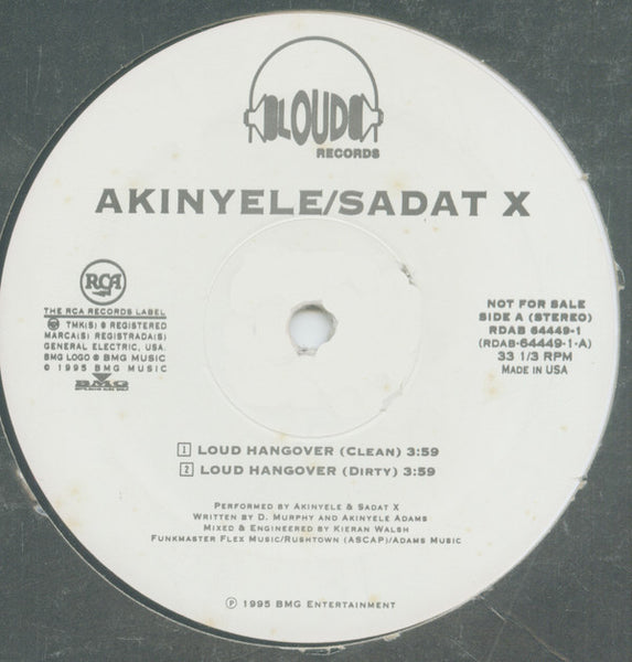 Akinyele / Sadat X : Loud Hangover (12", Promo)