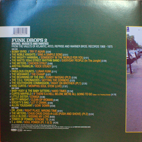 Various : Funk Drops 2 (Breaks, Nuggets And Rarities From The Vaults Of Atlantic, ATCO, Reprise And Warner Bros Records 1968-1975) (2xLP, Comp)