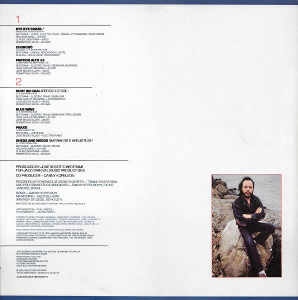 Jose Roberto Bertrami* : Blue Wave (LP, Album)