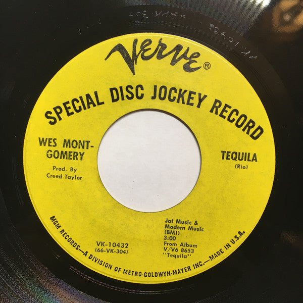 Wes Montgomery : Bumpin' On Sunset / Tequila (7", Promo)