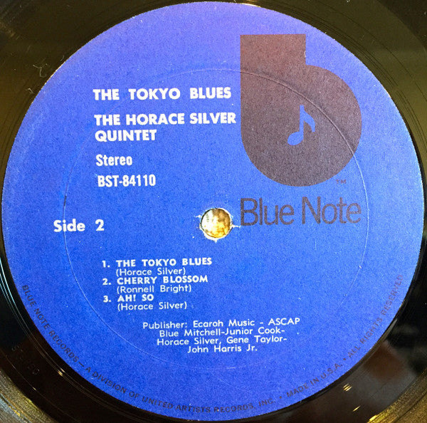The Horace Silver Quintet : The Tokyo Blues (LP, Album, RE, Bla)