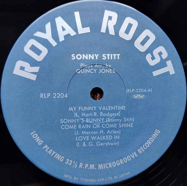 Sonny Stitt : Sonny Stitt Plays Arrangements From The Pen Of Quincy Jones (LP, Album, Mono, Ltd, RE)
