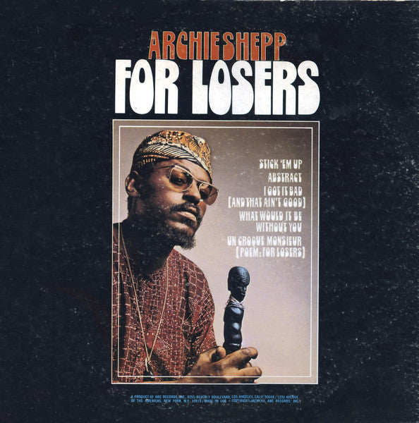 Archie Shepp : For Losers (LP, Album, MP)