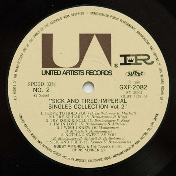 Various : Sick And Tired - Imperial Singles Collection Vol. 2 (LP, Comp)