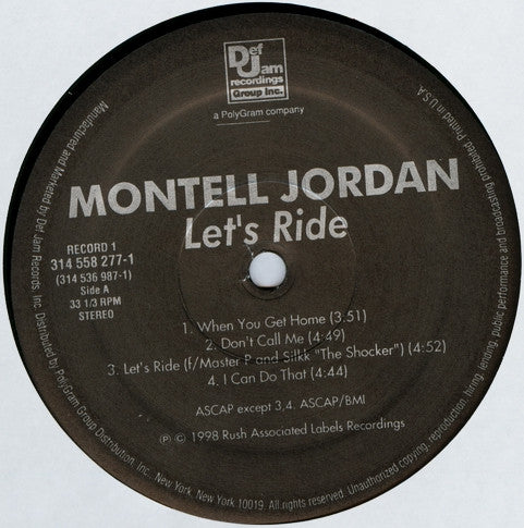 Montell Jordan : Let's Ride (2xLP, Album)