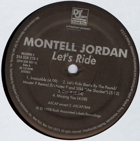 Montell Jordan : Let's Ride (2xLP, Album)