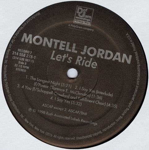 Montell Jordan : Let's Ride (2xLP, Album)