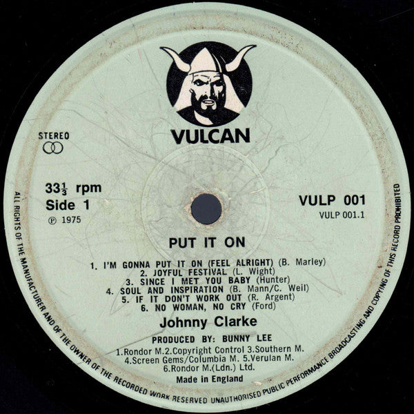 Johnny Clarke : Put It On (LP, Album)