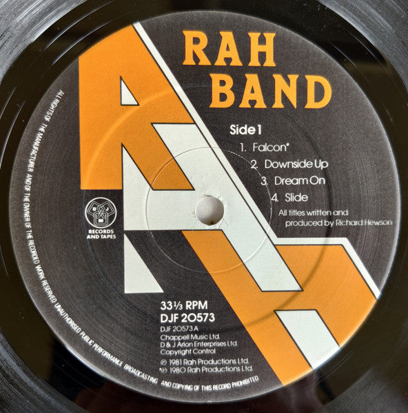 RAH Band : RAH Band (LP, Album)