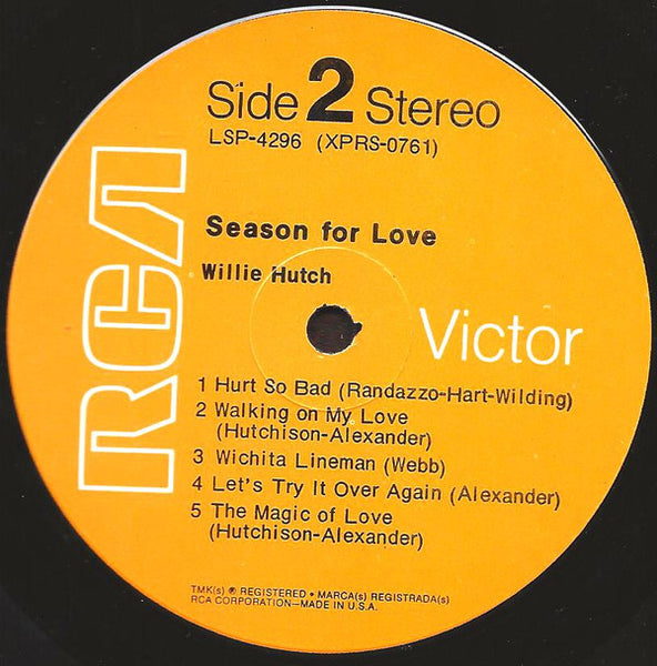 Willie Hutch : Season For Love (LP, Album, Ind)