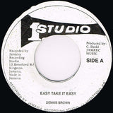Dennis Brown : Easy Take It Easy (7", RP)