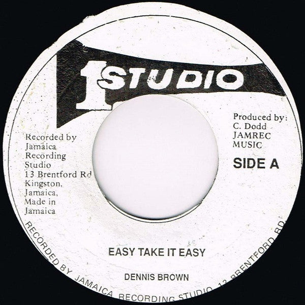 Dennis Brown : Easy Take It Easy (7", RP)
