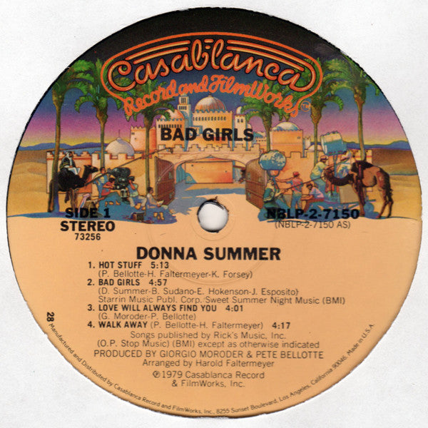 Donna Summer : Bad Girls (2xLP, Album, 28 )