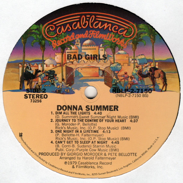 Donna Summer : Bad Girls (2xLP, Album, 28 )