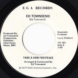 Ed Townsend : If A Peanut Farmer Can Do It (So Can I) / Take A Vow For Peace (7", Single)