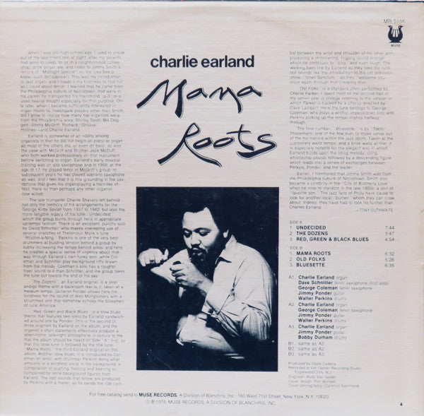 Charles Earland : Mama Roots (LP, Promo)